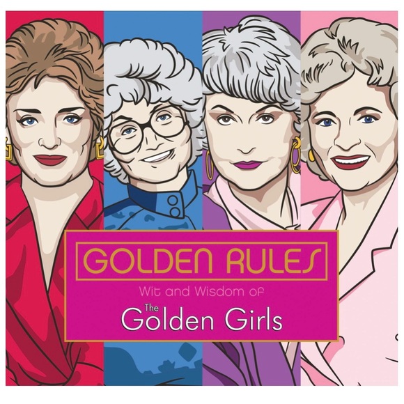 Golden Rules: Wit and Wisdom of The Golden Girls Little Hardcover Book Gift - Picture 1 of 7